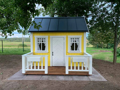 Sunshine Premium Wooden Kids Playhouse – Bright Garden Loft House (4.5m²)