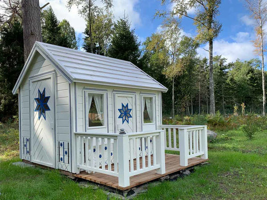 Cornflower Luxury Kids Playhouse – Wooden Garden Loft House