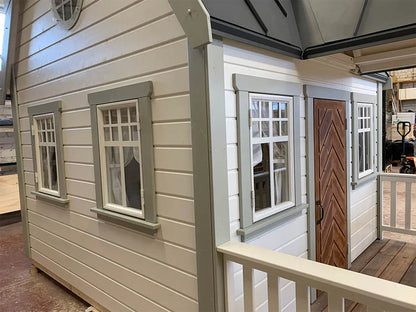 Grand Farmhouse Premium Wooden Kids Playhouse – Luxury Garden Loft House (5m²)