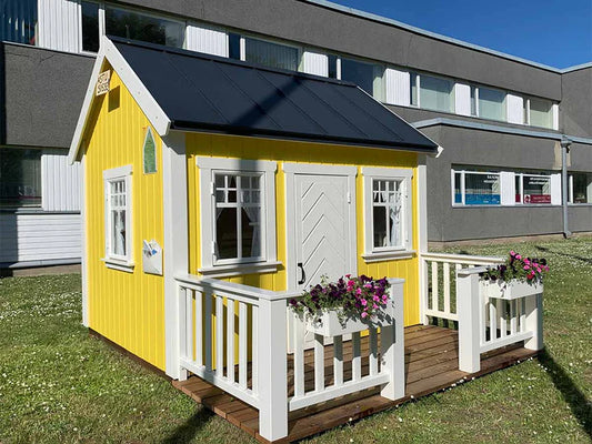 Sunshine Premium Wooden Kids Playhouse – Bright Garden Loft House (4.5m²)